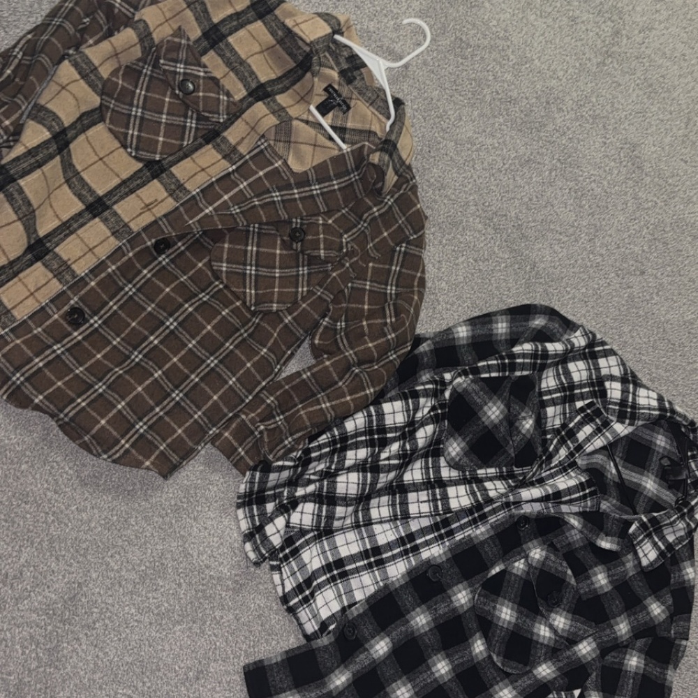 Plaid cardigans